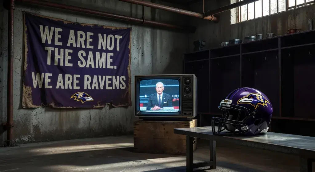Baltimore Ravens head coach John Harbaugh rejects social media comparison to Joe Biden