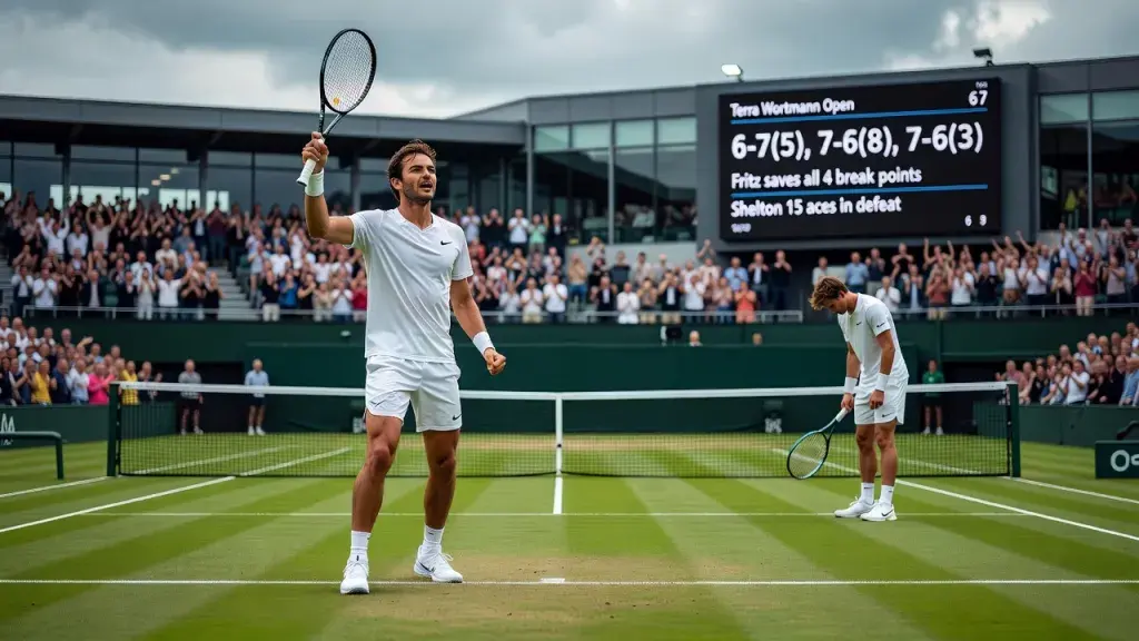 Fritz Saves Match Point to Finally Halt Shelton's Dominance in Halle